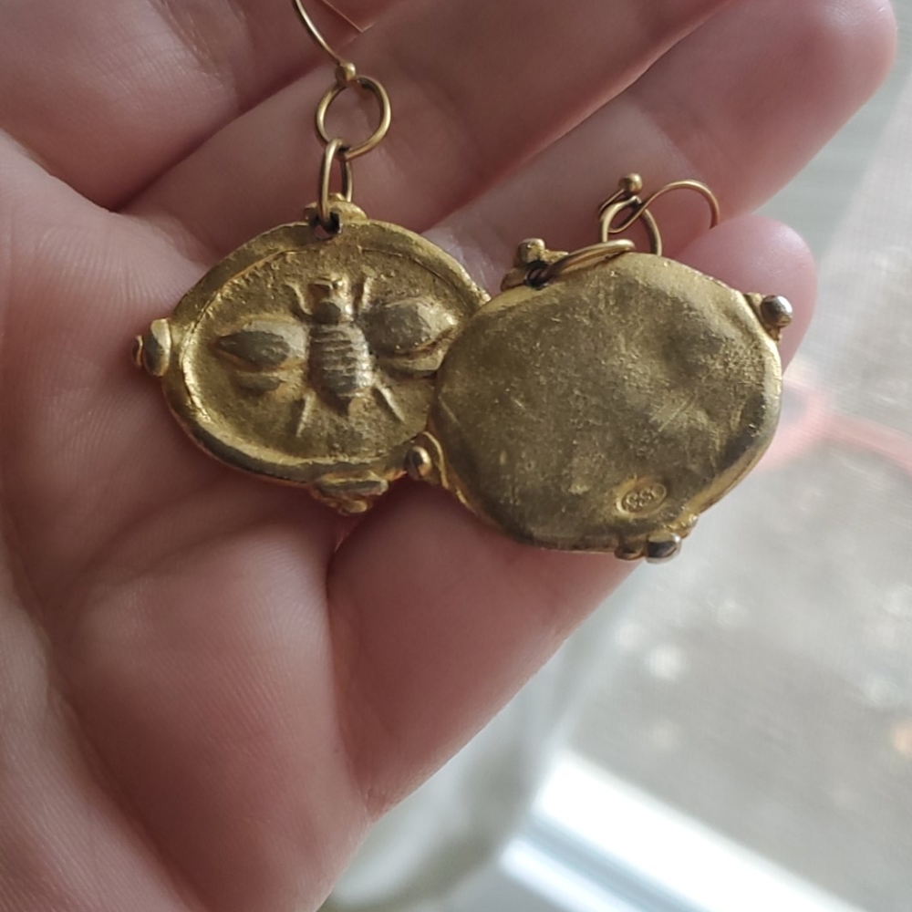 Plated gold earings